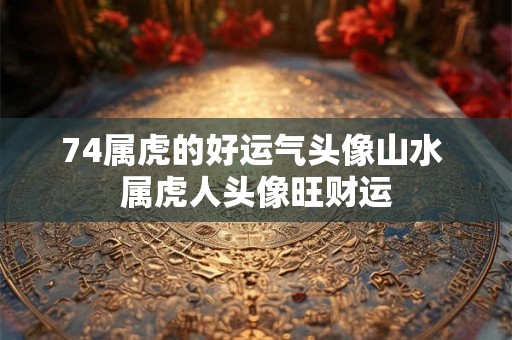 74属虎的好运气头像山水 属虎人头像旺财运