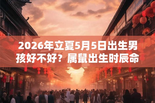 2026年立夏5月5日出生男孩好不好？属鼠出生时辰命运？