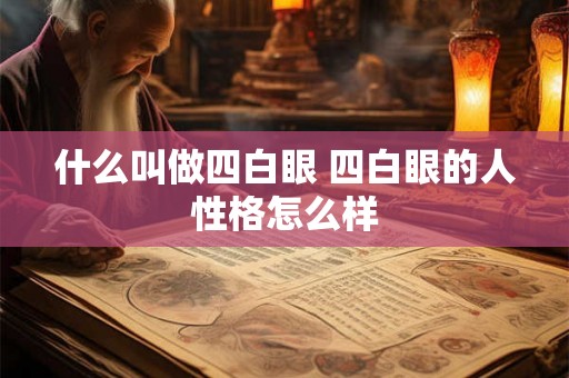 什么叫做四白眼 四白眼的人性格怎么样