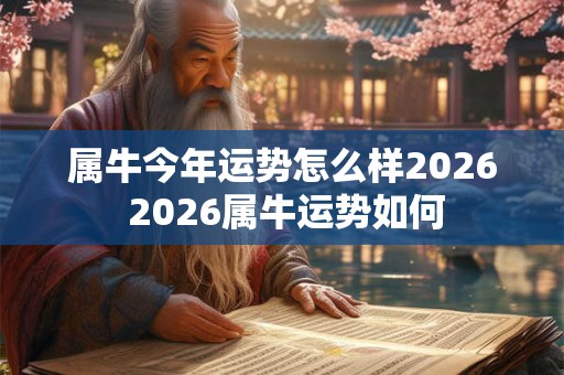 属牛今年运势怎么样2026 2026属牛运势如何 属牛今年运势怎么样2026 2026属牛运势如何