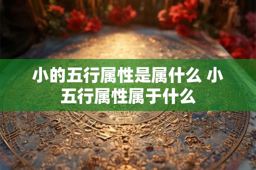 小的五行属性是属什么 小五行属性属于什么