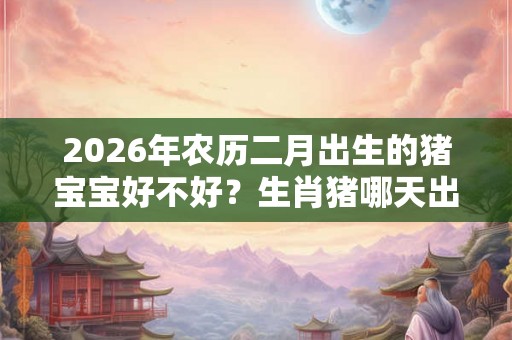 2026年农历二月出生的猪宝宝好不好?生肖猪哪天出生好? 2026年农历二月出生的猪宝宝好不好?生肖猪哪天出生好?