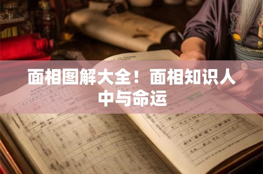 面相图解大全！面相知识人中与命运