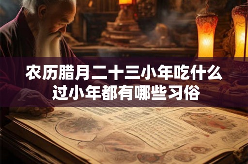 农历腊月二十三小年吃什么 过小年都有哪些习俗 农历腊月二十三小年吃什么 过小年都有哪些习俗