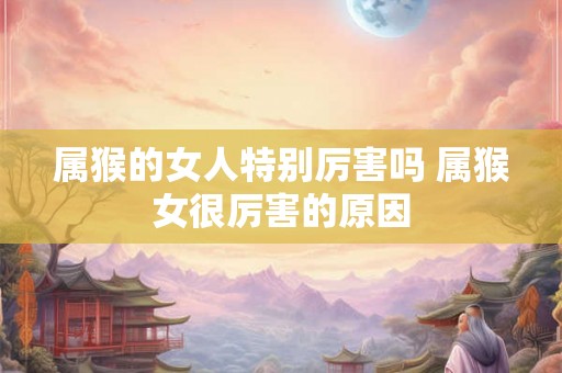 属猴的女人特别厉害吗 属猴女很厉害的原因