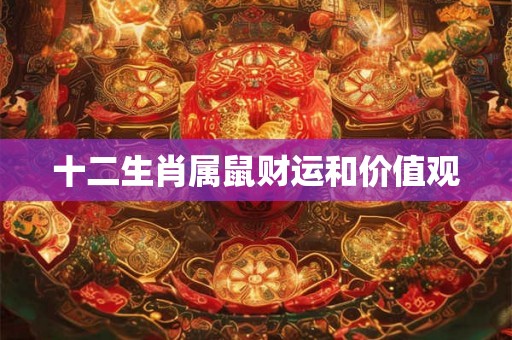 十二生肖属鼠财运和价值观