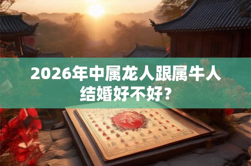 2026年中属龙人跟属牛人结婚好不好？