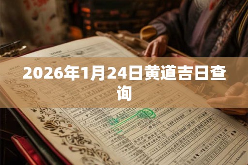 2026年1月24日黄道吉日查询 2026年1月24日黄道吉日查询
