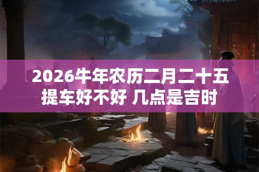 2026牛年农历二月二十五提车好不好 几点是吉时