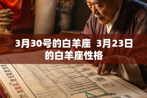 3月30号的白羊座  3月23日的白羊座性格