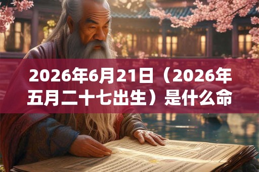 2026年6月21日(2026年五月二十七出生)是什么命_命运如何 2026年6月21日(2026年五月二十七出生)是什么命_命运如何