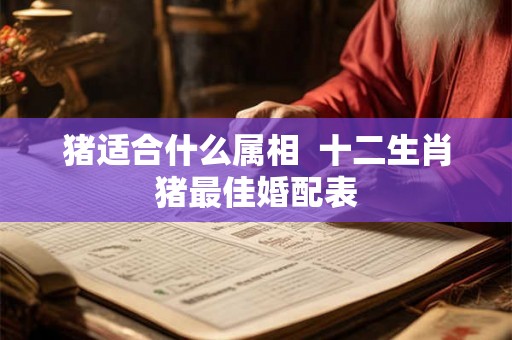 猪适合什么属相  十二生肖猪最佳婚配表