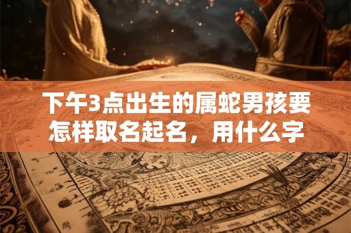 下午3点出生的属蛇男孩要怎样取名起名，用什么字