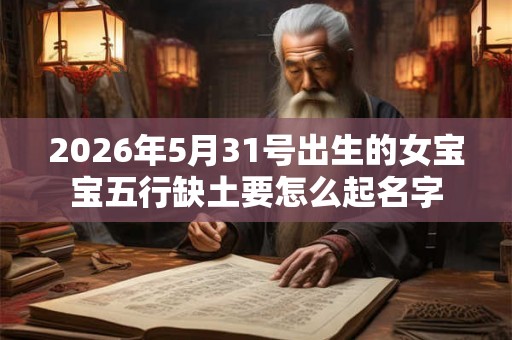 2026年5月31号出生的女宝宝五行缺土要怎么起名字