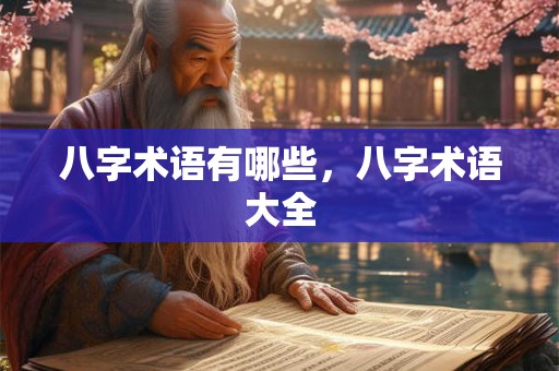 八字术语有哪些，八字术语大全