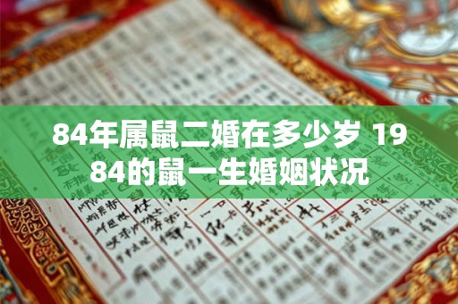 84年属鼠二婚在多少岁 1984的鼠一生婚姻状况