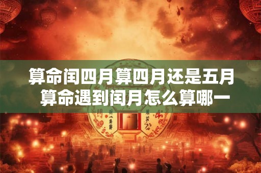 算命闰四月算四月还是五月 算命遇到闰月怎么算哪一个月 算命闰四月算四月还是五月 算命遇到闰月怎么算哪一个月