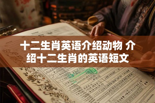 十二生肖英语介绍动物 介绍十二生肖的英语短文