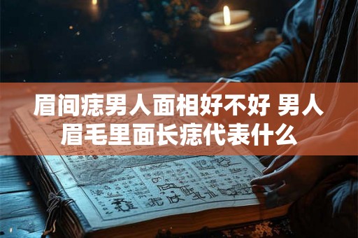 眉间痣男人面相好不好 男人眉毛里面长痣代表什么