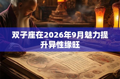 双子座在2026年9月魅力提升异性缘旺