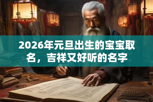 2026年元旦出生的宝宝取名，吉祥又好听的名字