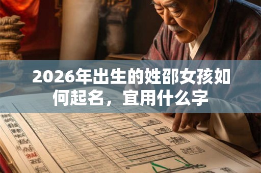2026年出生的姓邵女孩如何起名，宜用什么字