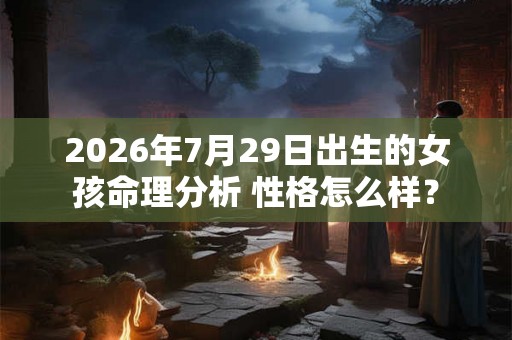 2026年7月29日出生的女孩命理分析 性格怎么样? 2026年7月29日出生的女孩命理分析 性格怎么样?