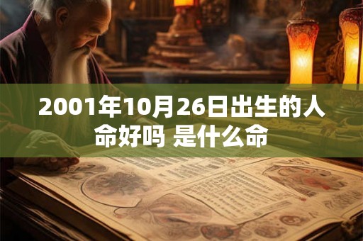 2001年10月26日出生的人命好吗 是什么命