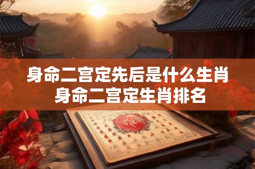 身命二宫定先后是什么生肖 身命二宫定生肖排名