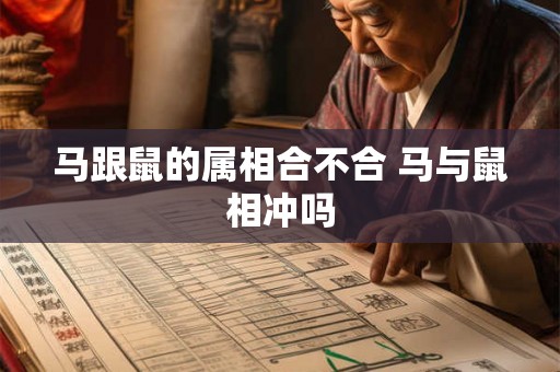 马跟鼠的属相合不合 马与鼠相冲吗