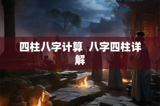 四柱八字计算  八字四柱详解