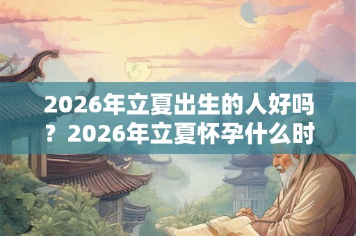 2026年立夏出生的人好吗？2026年立夏怀孕什么时候生宝宝？