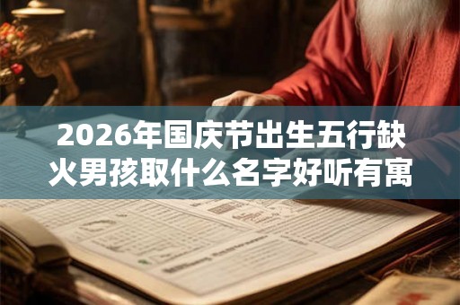 2026年国庆节出生五行缺火男孩取什么名字好听有寓意