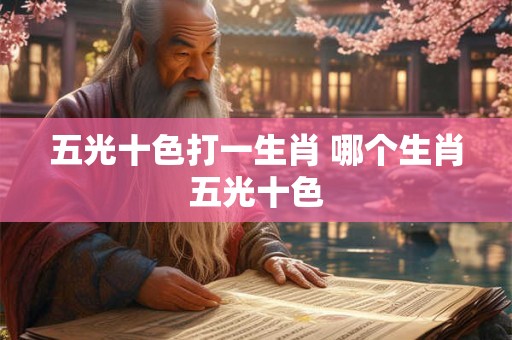 五光十色打一生肖 哪个生肖五光十色
