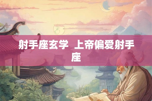 射手座玄学  上帝偏爱射手座