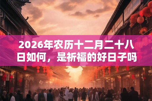 2026年农历十二月二十八日如何，是祈福的好日子吗？