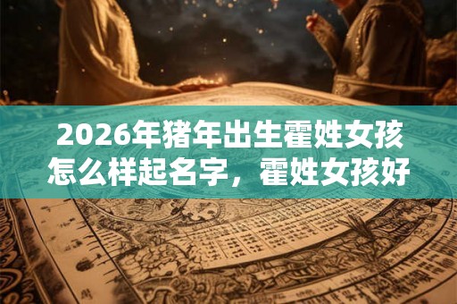 2026年猪年出生霍姓女孩怎么样起名字，霍姓女孩好名推荐