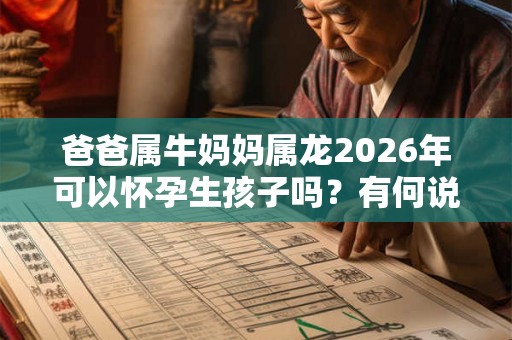 爸爸属牛妈妈属龙2026年可以怀孕生孩子吗？有何说法？