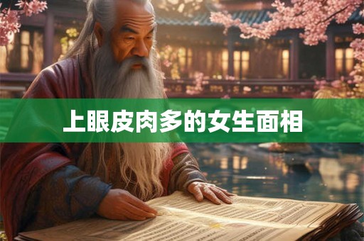 上眼皮肉多的女生面相