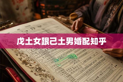 戊土女跟己土男婚配知乎