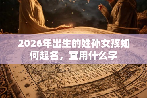 2026年出生的姓孙女孩如何起名,宜用什么字 2026年出生的姓孙女孩如何起名,宜用什么字