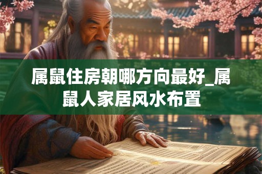 属鼠住房朝哪方向最好_属鼠人家居风水布置 属鼠住房朝哪方向最好_属鼠人家居风水布置