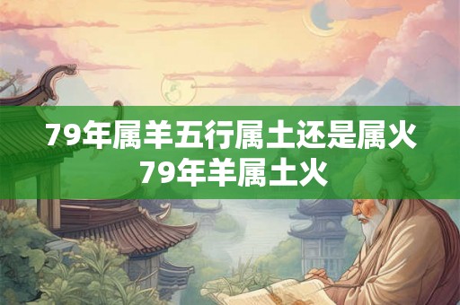 79年属羊五行属土还是属火 79年羊属土火
