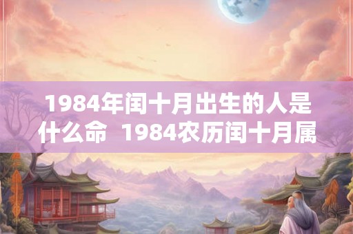 1984年闰十月出生的人是什么命  1984农历闰十月属鼠命运