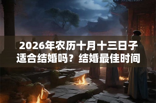 2026年农历十月十三日子适合结婚吗？结婚最佳时间几点？