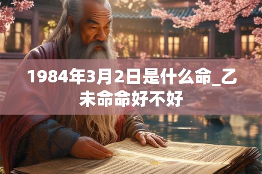 1984年3月2日是什么命_乙未命命好不好