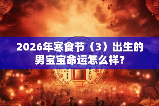 2026年寒食节(3)出生的男宝宝命运怎么样? 2026年寒食节(3)出生的男宝宝命运怎么样?