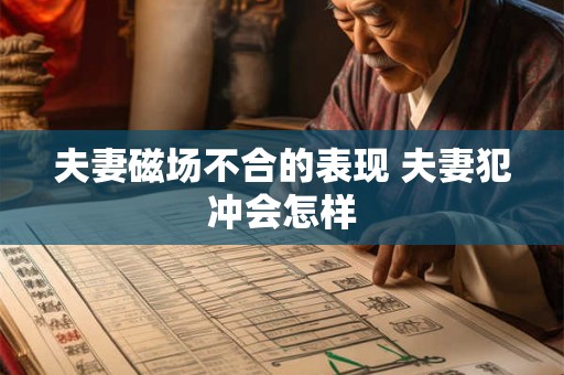 夫妻磁场不合的表现 夫妻犯冲会怎样