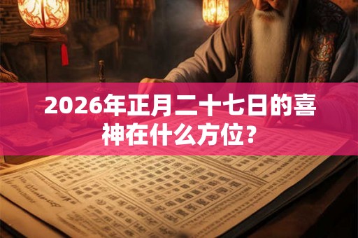 2026年正月二十七日的喜神在什么方位？