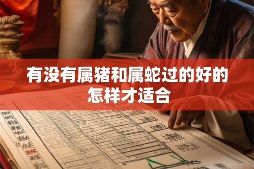 有没有属猪和属蛇过的好的 怎样才适合